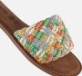 Lazamani Raffia Slippers wit Synthetisch Dames - Thumbnail 5