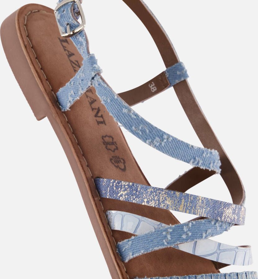 Lazamani Sandalen blauw Synthetisch