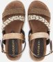 Lazamani bruine plateauzool sandalen Bruin Leer Plateau sandalen Dames - Thumbnail 5