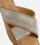 Lazamani Lexi Leren Dames Slippers Silver - Thumbnail 5