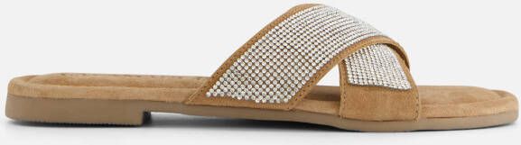 Lazamani Slippers zilver Leer