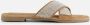 Lazamani Lexi Leren Dames Slippers Silver - Thumbnail 8
