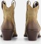 Lazamani Gigi Suede Dames Enkellaarsjes Sand - Thumbnail 7
