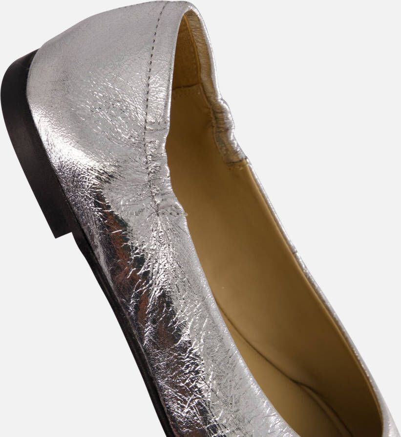 Linea Zeta Ballerina's zilver Leer