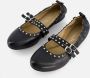 Linea zeta Ballerina's zwart Leer - Thumbnail 3