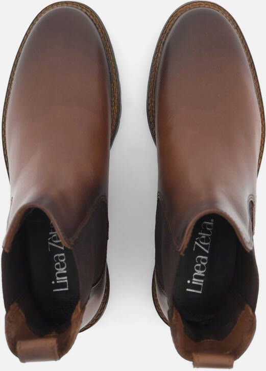 Linea Zeta Chelsea boots cognac Leer