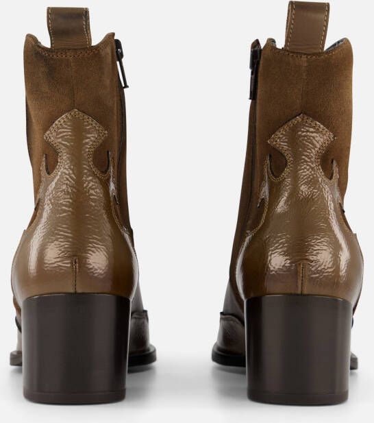 Linea Zeta Cowboylaarzen taupe Leer