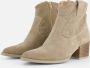 Linea zeta Enkellaarsjes beige Suede - Thumbnail 10
