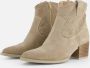 Linea zeta Enkellaarsjes beige Suede - Thumbnail 5