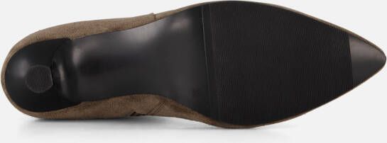 Linea Zeta enkellaarzen met hak taupe