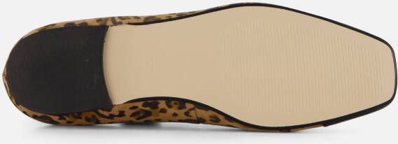 Linea Zeta Leopard Ballerina's bruin Leer