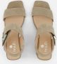 Linea zeta Sandalen beige Suede - Thumbnail 4