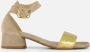 Linea zeta Sandalen beige Suede - Thumbnail 12