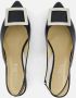 Linea zeta Slingback Ballerina's zwart Leer - Thumbnail 4