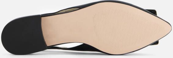 Linea Zeta Slingback Ballerina's zwart Leer