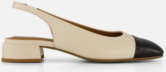 Linea Zeta Slingbacks beige Leer