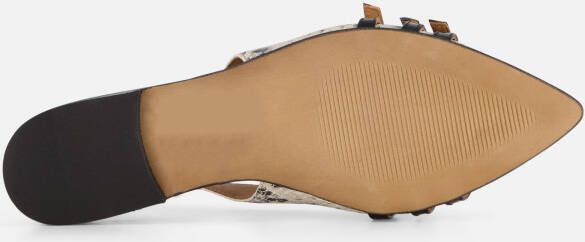 Linea Zeta Slingbacks bruin Leer