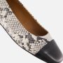Linea zeta Snake Ballerina's zwart Leer - Thumbnail 6