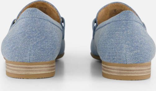 marco tozzi Denim Instappers blauw Textel