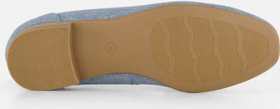 marco tozzi Denim Instappers blauw Textel