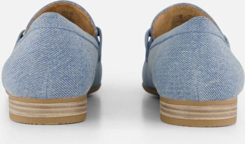 marco tozzi Denim Instappers blauw Textel