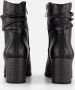 Marco Tozzi Laarsjes ANGIO blokhak business schoen met plooien in slouchy look - Thumbnail 3