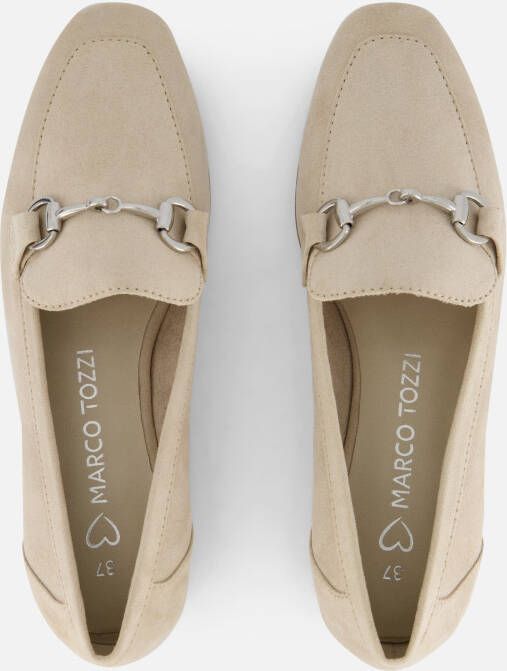 marco tozzi Instappers beige Textiel