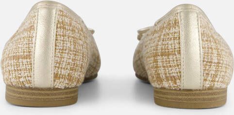 marco tozzi Instappers beige Textiel
