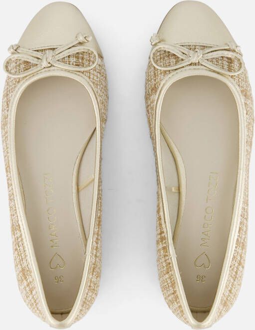 marco tozzi Instappers beige Textiel