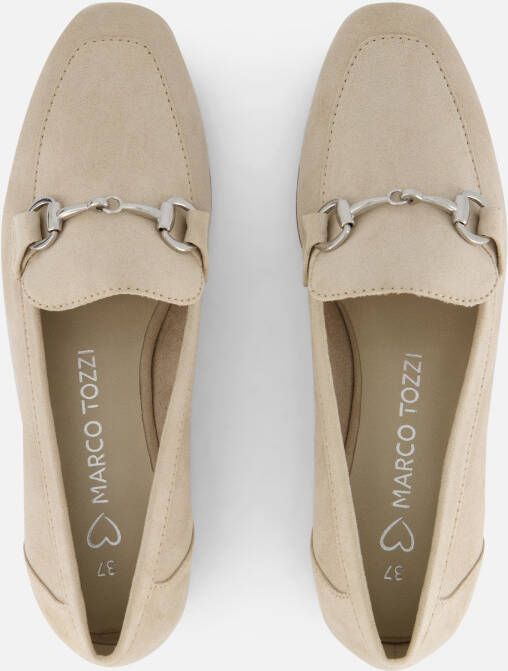 marco tozzi Instappers beige Textiel