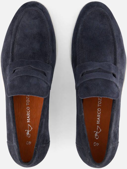 marco tozzi Instappers blauw Suede