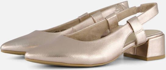 marco tozzi Slingback Pumps goud Synthetisch