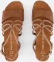 Marco Tozzi MT Soft Lining Dames Slippers en Sandalen COGNAC COMB - Thumbnail 4