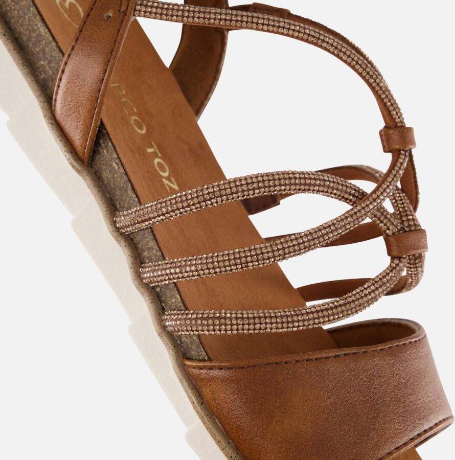 marco tozzi Sandalen cognac Synthetisch