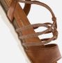 Marco Tozzi MT Soft Lining Dames Slippers en Sandalen COGNAC COMB - Thumbnail 6
