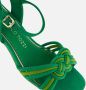 Marco tozzi Sandalen groen textiel - Thumbnail 4