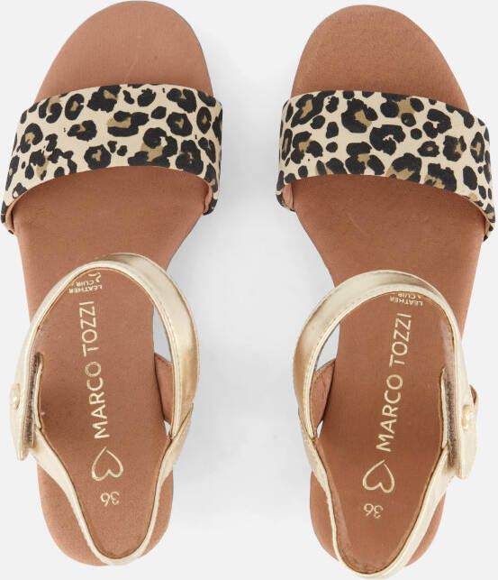 marco tozzi Sandalen met hak beige Synthetisch