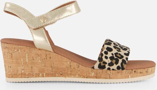 marco tozzi Sandalen met hak beige Synthetisch