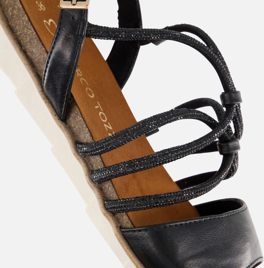 marco tozzi Sandalen zwart Synthetisch