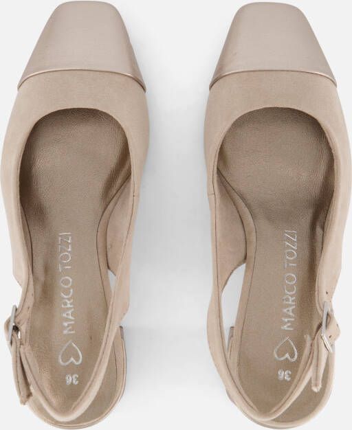 marco tozzi Slingbacks beige Textiel