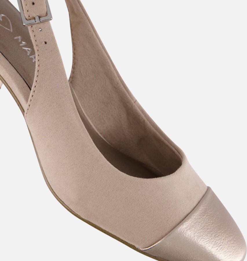 marco tozzi Slingbacks beige Textiel