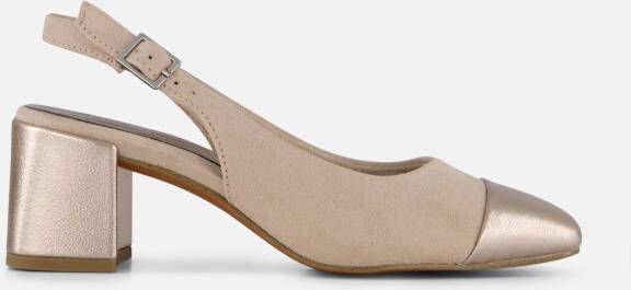 marco tozzi Slingbacks beige Textiel