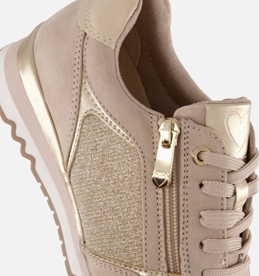 marco tozzi Sneakers beige Textiel