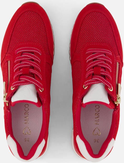 marco tozzi Sneakers rood Textiel