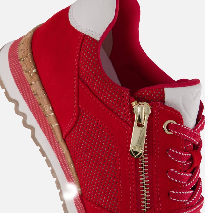 marco tozzi Sneakers rood Textiel