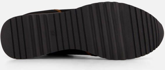 Marco tozzi Zwarte Suède Sneaker met Cognac Details Black Dames - Foto 7