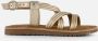 Mexx Kids XX825450-995 Meisjes Platte Sandalen Goud Leer Klittenband - Thumbnail 7