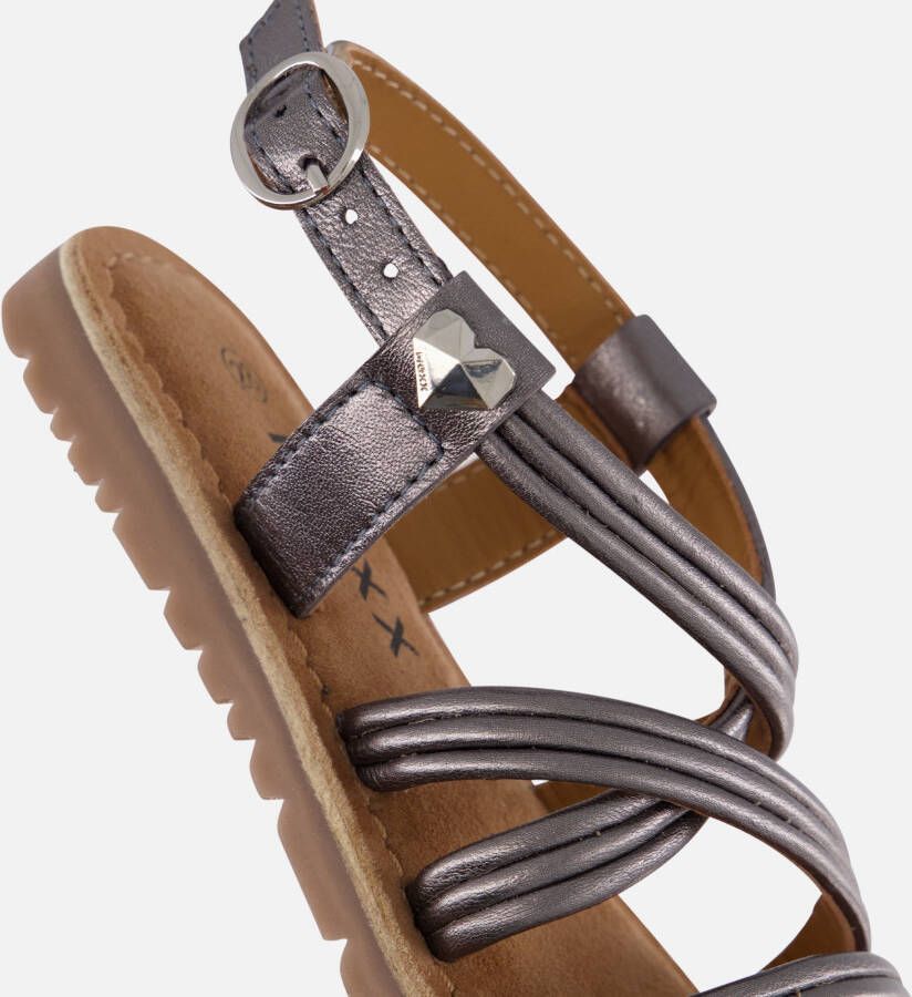 Mexx Fenna Fay Sandalen zilver Leer