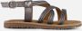 Mexx Kids XX825450-991 Meisjes Platte Sandalen Zilver Leer Klittenband - Thumbnail 6