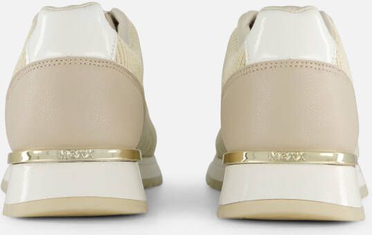 Mexx Gitte Glitter Sneakers beige Textiel